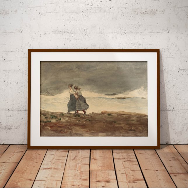Two sisters walking by the sea poster (Creator Uploaded)
