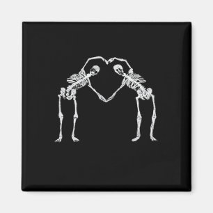 Two Skeleton Hearts Hands Classic Look Magnet