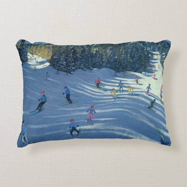 Two Ski-Slopes 2004 Decorative Pillow (Front)