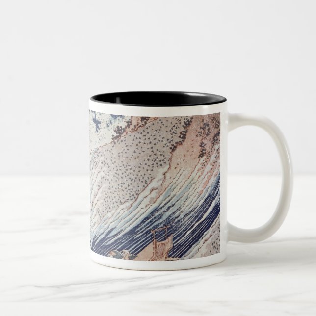 Two Small Fishing Boats on the Sea Two-Tone Coffee Mug (Right)