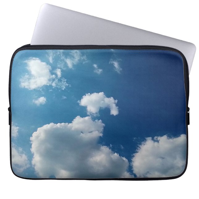 Two soft clouds laptop sleeve (Front)