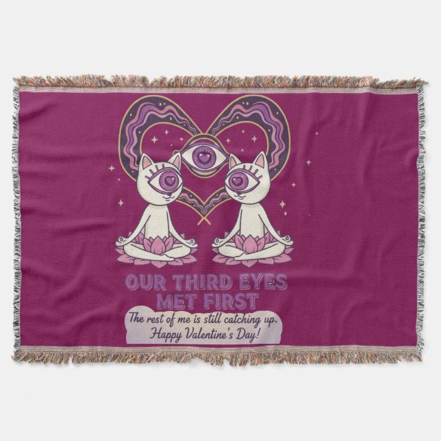 Two Souls One Vision Special valentine's day Throw Blanket (Front)