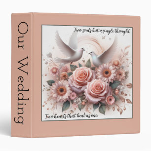 Two Souls Wedding Quote Personalized Binder