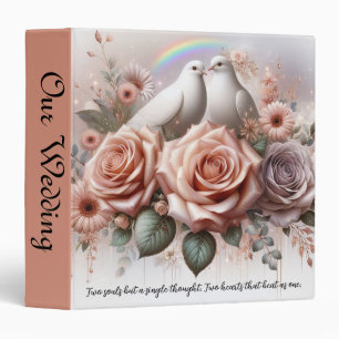 Two Souls Wedding Quote Personalized Binder