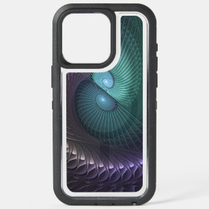 Two Spirals Colourful Modern Abstract Fractal Art iPhone 15 Pro Max Case