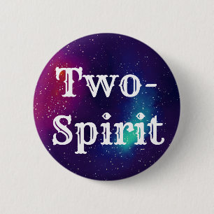 Two-Spirit Customizable Galaxy Identity 2 Inch Round Button
