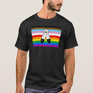 Two-Spirit LGBTQ+ Progress Pride Flag T-Shirt