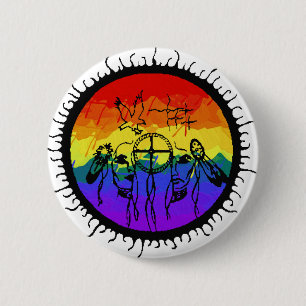 Two-Spirit Mountain Scape 2 Inch Round Button