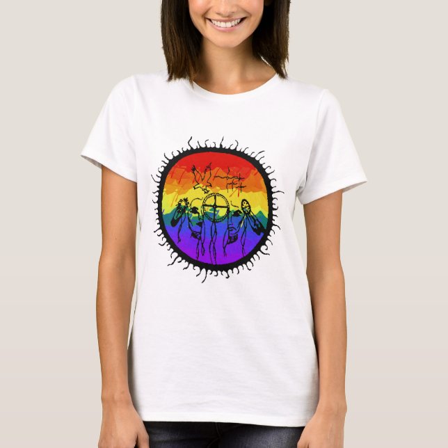 Two-Spirit Mountain Scape T-Shirt (Front)