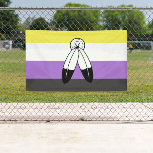 Two-Spirit Nonbinary Pride Flag Banner