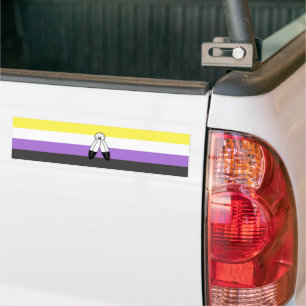 Two-Spirit Nonbinary Pride Flag Bumper Sticker