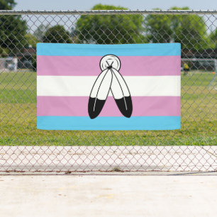 Two-Spirit Trans Pride Flag Banner