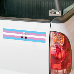 Two-Spirit Trans Pride Flag Bumper Sticker