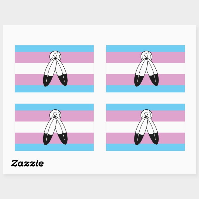 Two-Spirit Trans Pride Flag Sticker (Sheet)