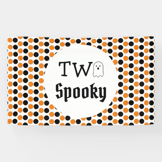 Two Spooky 2nd Birthday Banner (Horizontal)
