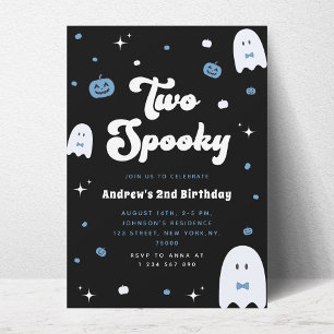 Two Spooky 2nd Birthday Halloween Invite