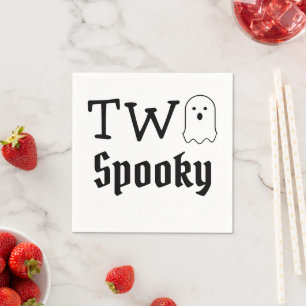 Two Spooky 2nd Birthday Napkin