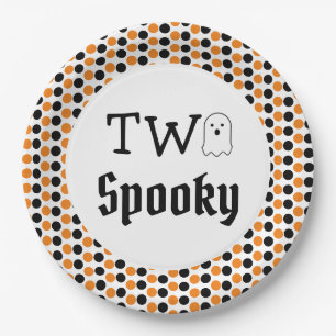 Two Spooky 2nd Birthday Paper Plate
