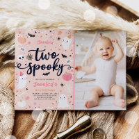 Two Spooky Cute Halloween Ghost 2nd Birthday Party