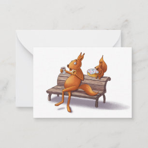 Two Squirrels Card