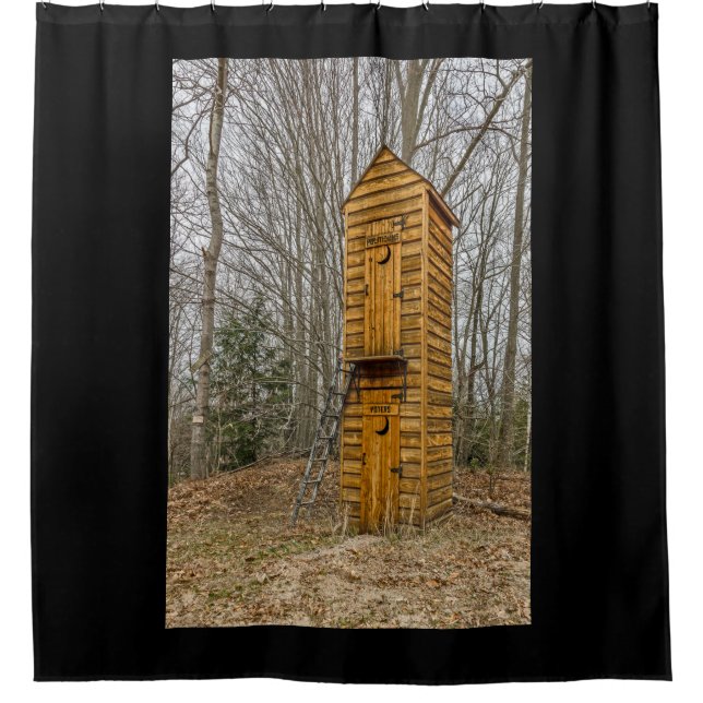 Two-story Outhouse for Voters and Politicians (Front)