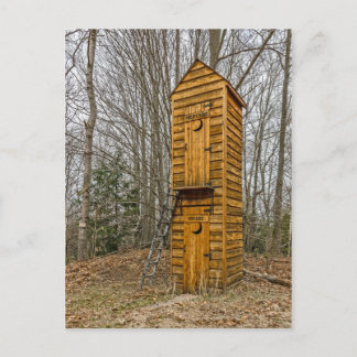 Two-story Outhouse for Voters and Politicians Postcard