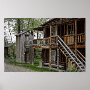 TWO STORY OUTHOUSE POSTER