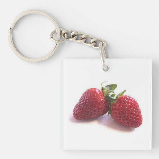 Two Strawberriee Keychain (Front)