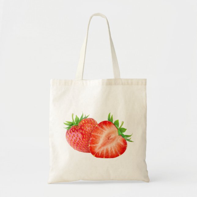 Two strawberries tote bag (Front)