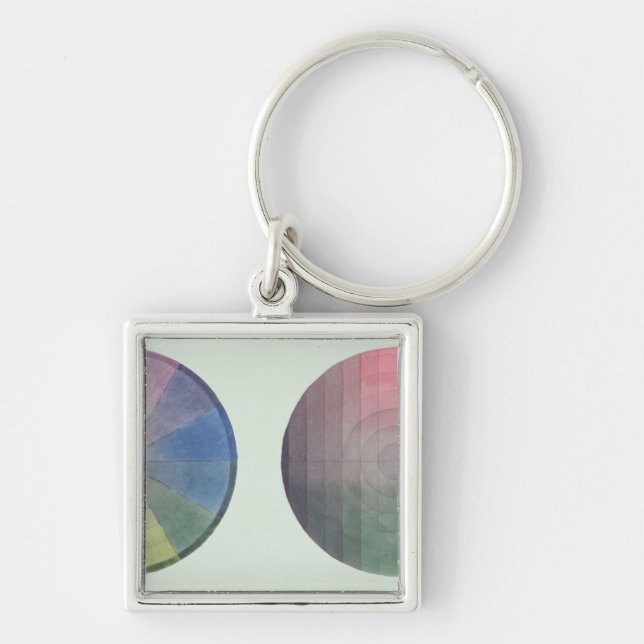 Two studies of cross and longitudinal section keychain (Front)