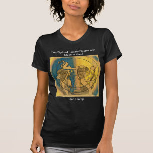 Two Stylized Female Figures Jan Toorop T-Shirt