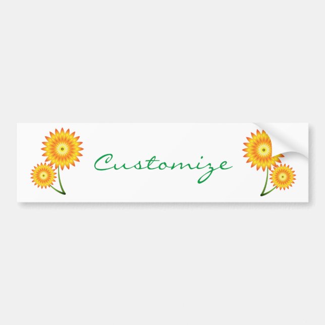 Two Sunflower Plant Thunder_Cove Bumper Sticker (Front)