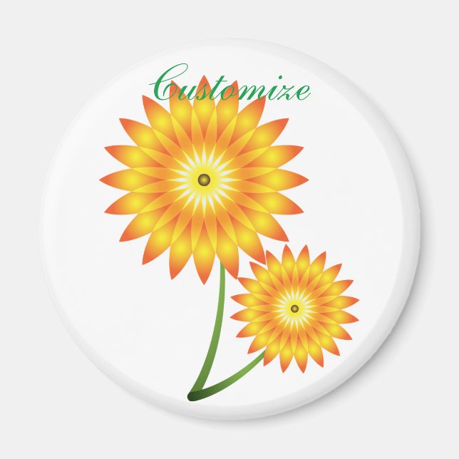 Two Sunflower Plant Thunder_Cove Magnet (Front)