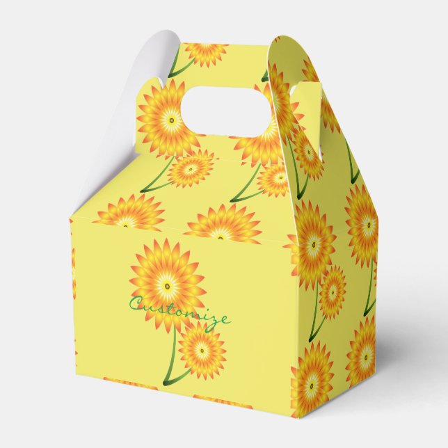 Two Sunflower Plants Thunder_Cove Favor Box (Front Side)