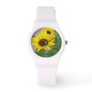 Two sunflowers sporty watch