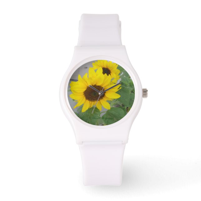 Two sunflowers sporty watch (Front)