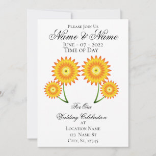 Two Sunflowers Thunder_Cove Invitation