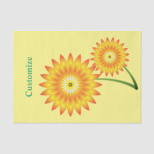 Two Sunflowers Thunder_Cove  Tissue Paper