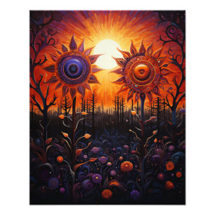 Two Suns in the Sunset Photo Print
