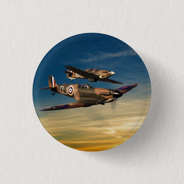 Two Supermarines 1 Inch Round Button (Front)