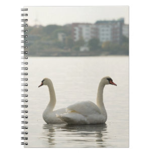 Two swans notebook