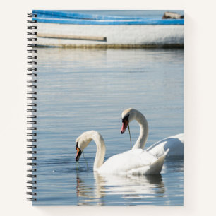 Two swans notebook