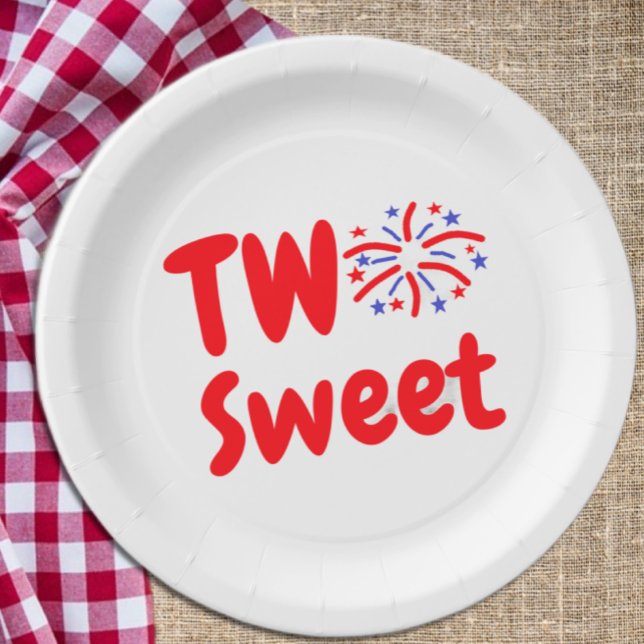 Two Sweet 2nd Birthday Paper Plate (Creator Uploaded)