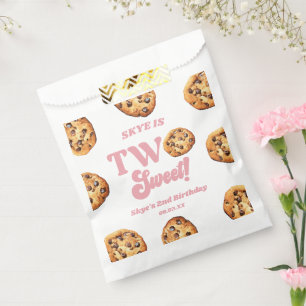 Two Sweet Cookies and Milk 2nd Birthday Party Favour Bag