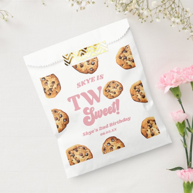 Two Sweet Cookies and Milk 2nd Birthday Party Favour Bag (Sealed)