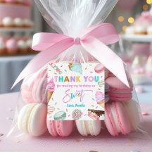 Two sweet dessert 2nd Birthday Favour Stickers