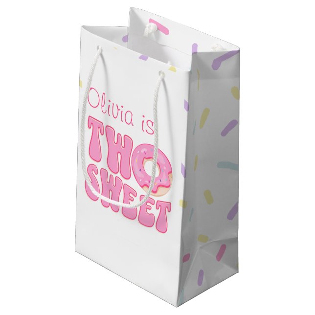 TWO SWEET DONUTS SMALL GIFT BAG (Back Angled)