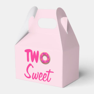 Two Sweet Doughnut 2nd Birthday Favor Box