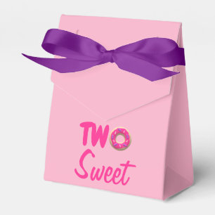 Two Sweet Doughnut 2nd Birthday Favor Box