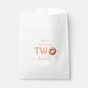 Two Sweet Doughnuts 2nd Birthday party Favour Bag